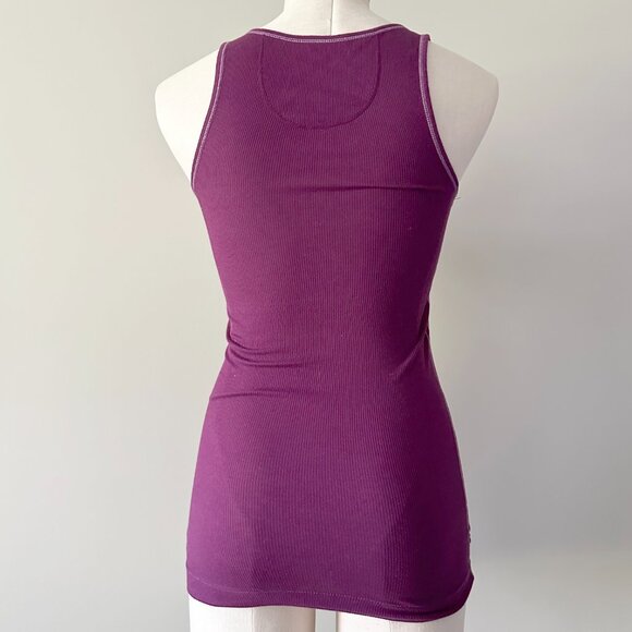 American Eagle Outfitters Purple Boyfriend Tank top Womens Size S Y2K - Picture 3 of 8